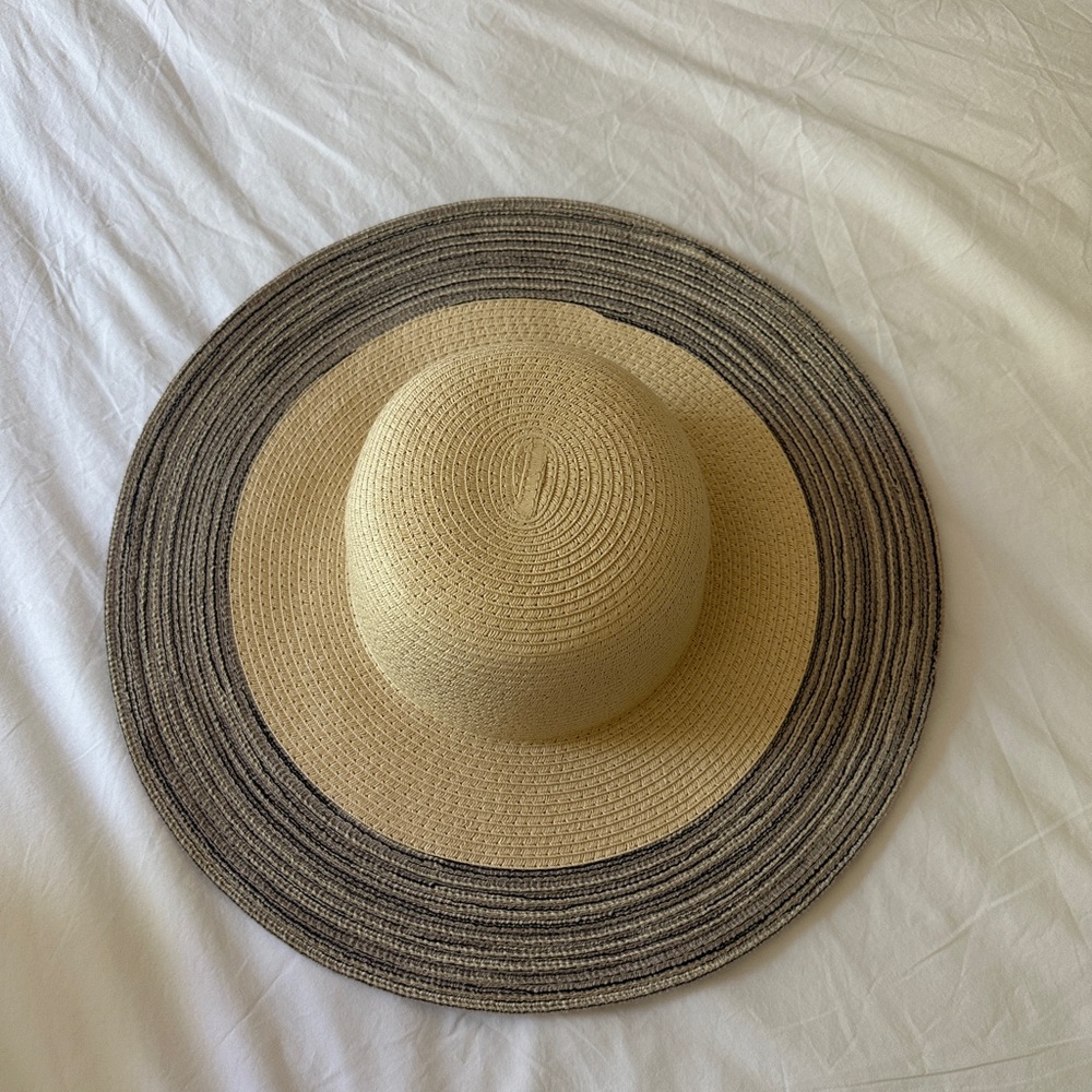 Anthropologie Striped Brim Sun Hat - Like New
